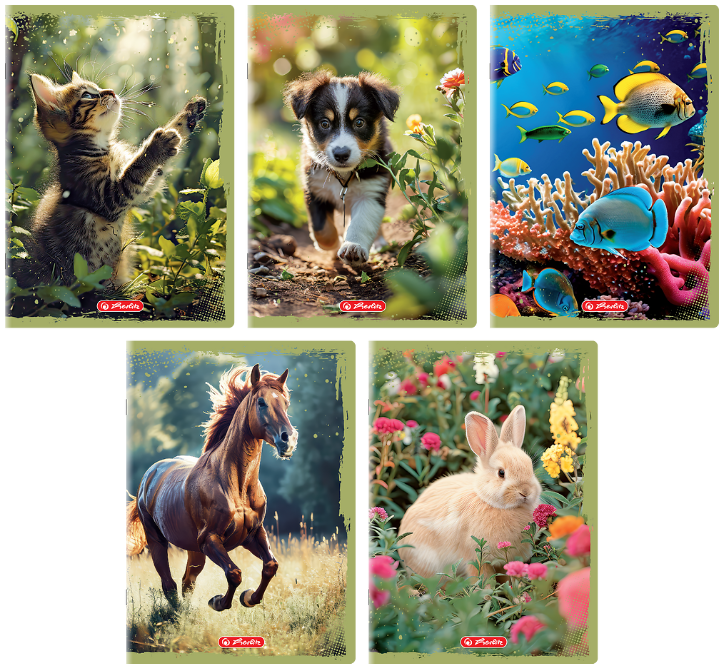 ZESZYT A5/32 # HERLITZ ANIMALS 70G