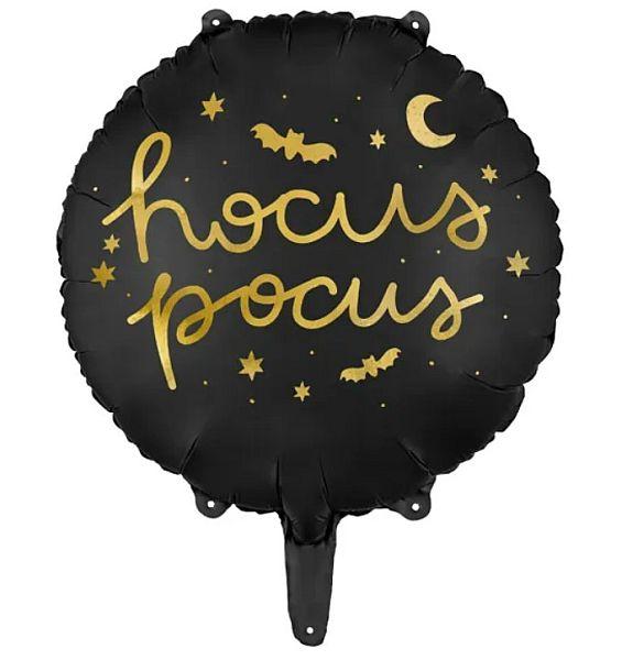 BALON FOLIOWY HOCUS POCUS 45 CM CZARNY