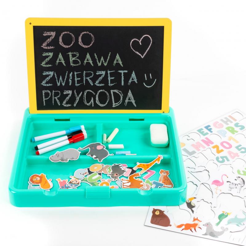PRZENOŚNY ZESTAW TABLIC 5W1 ZOO KIDEA