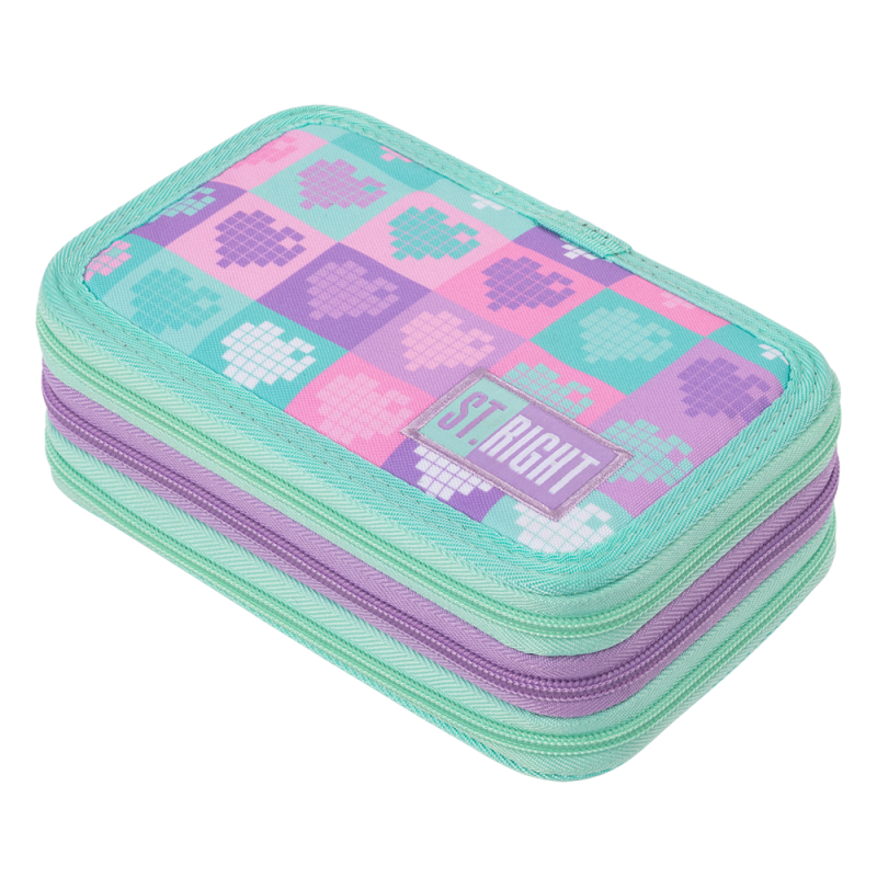 PIÓRNIK POTRÓJNY Z WYPOSAŻENIEM STRIGHT PC-05 CANDY HEARTS