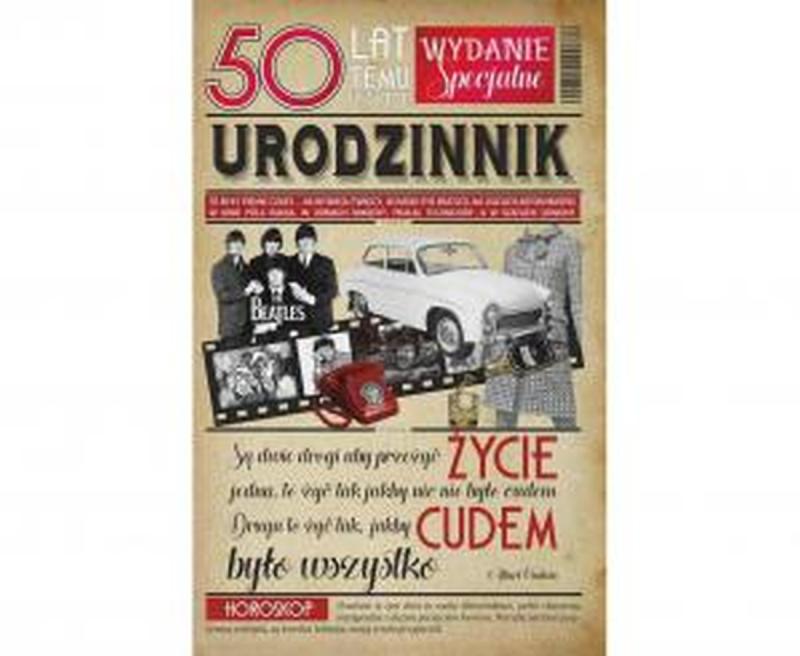 KARTKA URODZINOWA 50 URODZINY