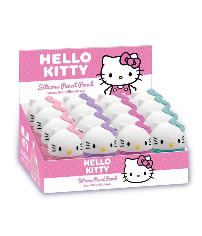 SASZETKA SILIKONOWA /Z GŁÓWKĄ MIX - PINK HELLO KITTY