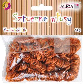 SZTUCZNE WŁOSY WLO-7721 BRĄZOWE 14G