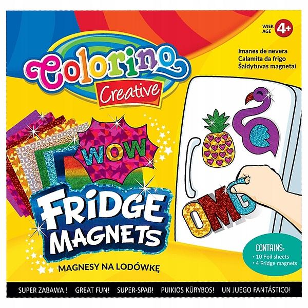 MAGNES NA LODÓWKĘ MIX 4 WZORÓW KIDS CREATIVE - DISPLAY 12 SZTUK COLORINO