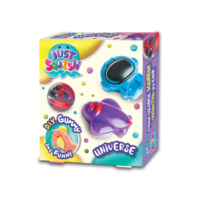 ZESTAW KREATYWNY JUST SQUISH STWÓRZ SWOJE ŻELOWE FIGURKI KOSMOS STRIGO