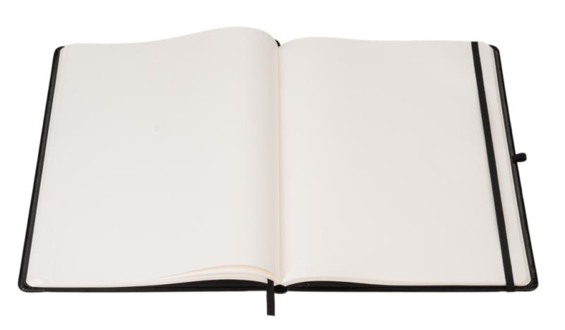 NOTES A4 GŁADKI CZARNY FORMALIZM