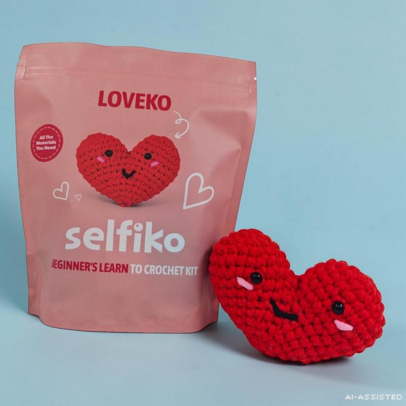 ZESTAW DO SZYDEŁKOWANIA SERCE LOVEKO SELFIKO