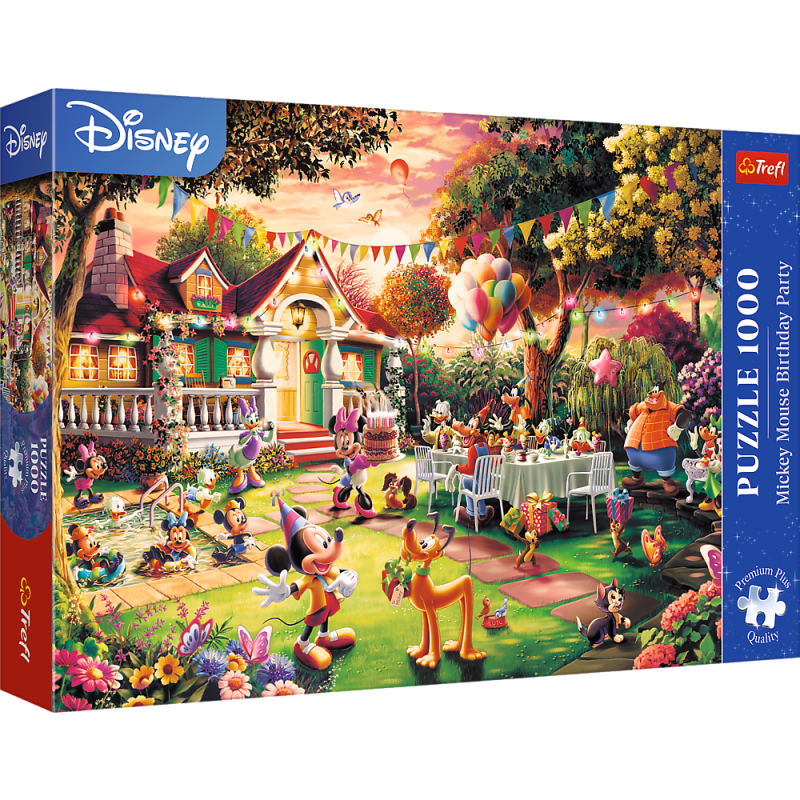PUZZLE 1000 TREFL PRZYJĘCIE URODZNOWE MYSZKI MICKEY
