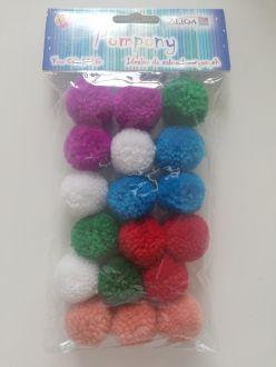 POMPONY PM-0030 MIX KOLORÓW A18