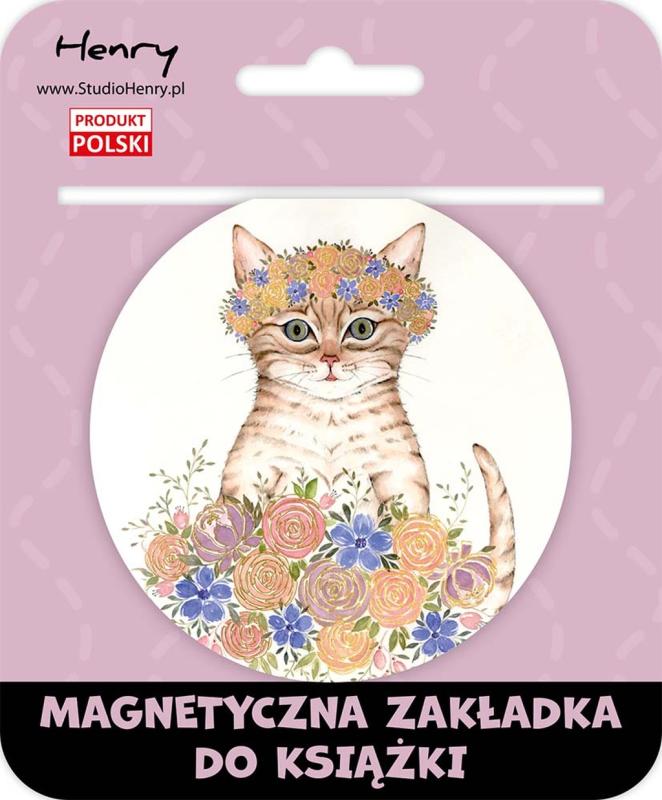 ZAKŁADKA KULKA 2 KOT W KWIATACH