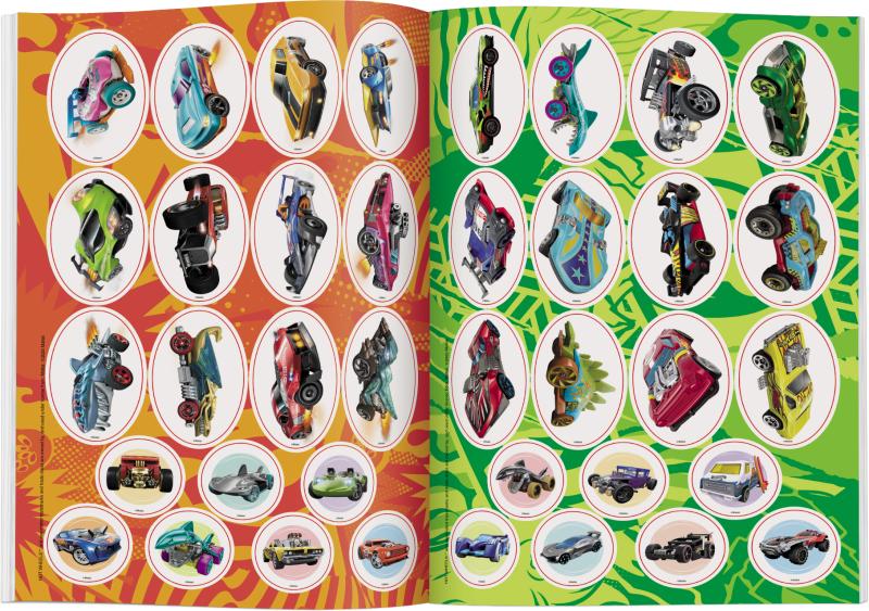 KSIĄŻECZKA MATTEL HOT WHEELS. NAKLEJAM I KOLORUJĘ