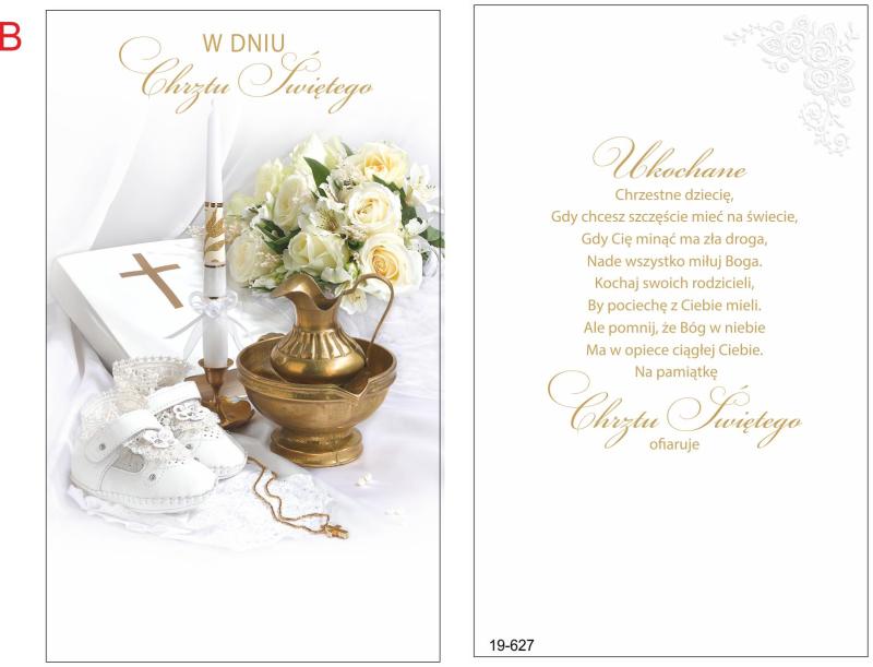 KARNET CHRZEST+KOPERTA-W DNIU CHRZTU