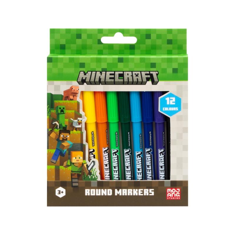 FLAMASTRY 12 ASTRA OKRĄGŁE MINECRAFT