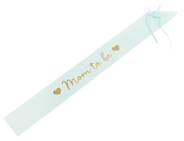 SZARFA MOM TO BE JASNY TIFFANY BLUE 75CM