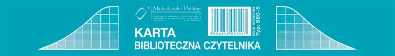 DRUK M KARTA BIBLIOTECZNA A50