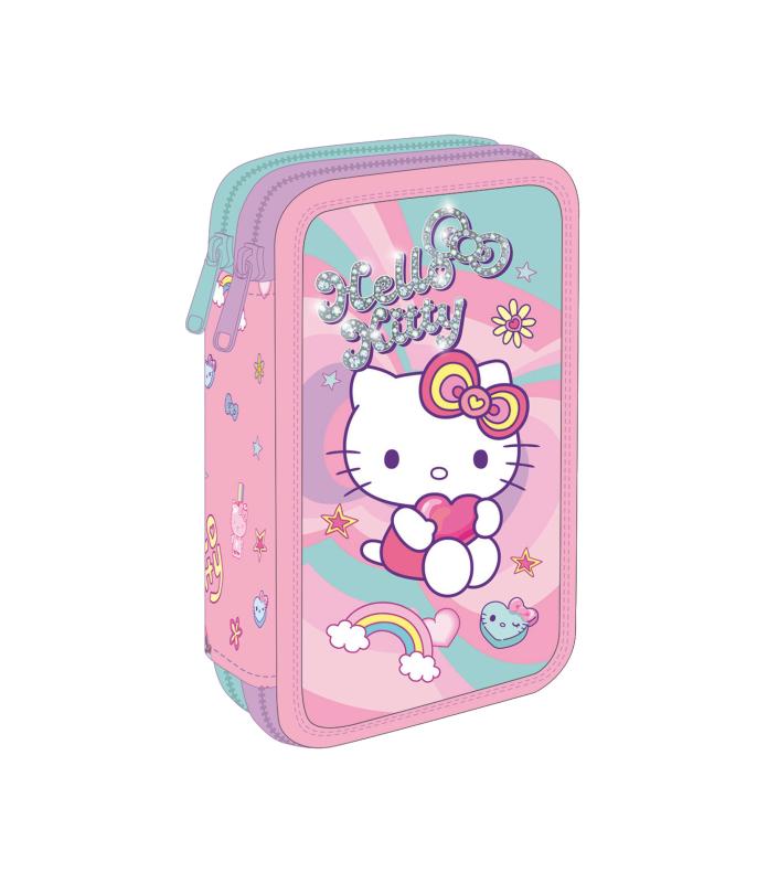 PIÓRNIK PODWÓJNY Z WYPOSAŻENIEM JUMPER 2 - PINK 1 HELLO KITTY