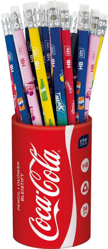 OŁÓWEK Z GUMKĄ COCA COLA MIX 1 A/36