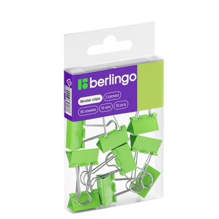 KLIPY DO PAPIERU 19MM ZIELONE A/10 80 ARKUSZY BERLINGO