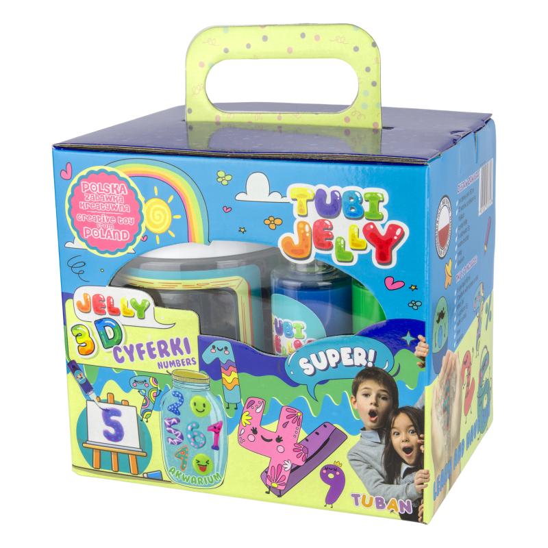 ZESTAW TUBI JELLY 6 KOL + MAŁE AKWARIUM - CYFERKI