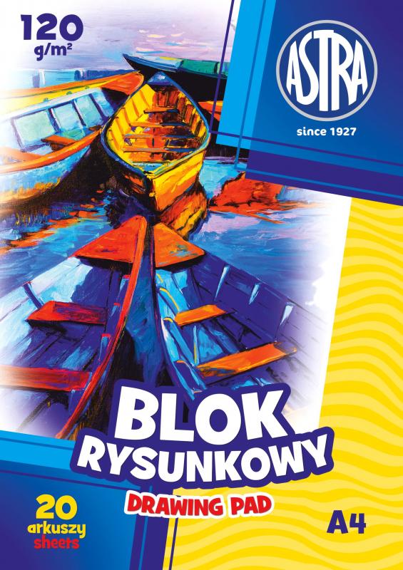 BLOK RYSUNKOWY A4 120G ASTRA