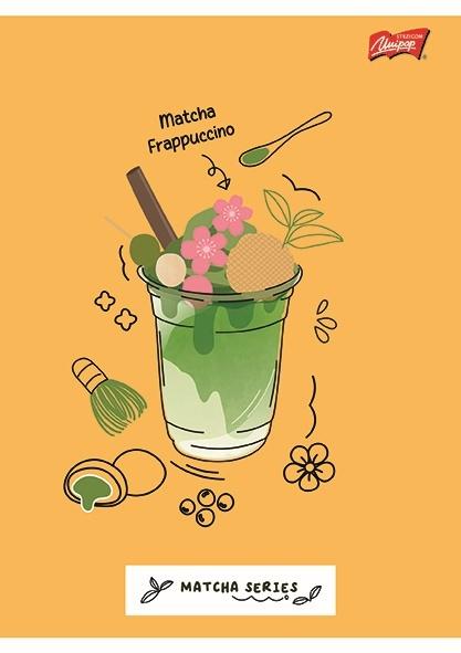 ZESZYT A4/32 # MATCHA MOOD LAMINOWANY