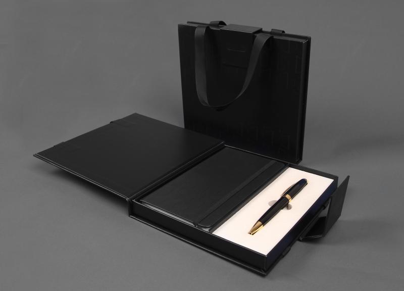 ZESTAW DŁUGOPIS + NOTES W ETUI SYMPHONY PREMIUM CZAR / ZŁ