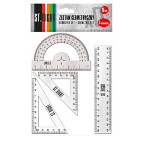 ZESTAW GEOMETRYCZNY 4 ELE.15CM