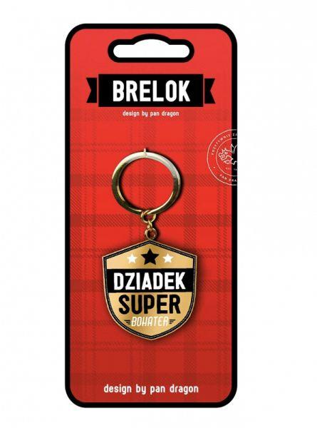 BRELOK DZIADEK SUPER BOHATER DZIEŃ DiB