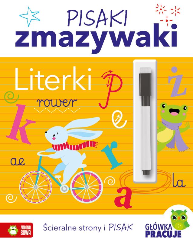 KSIĄŻECZKA PISAKI ZMAZYWAKI. LITERKI