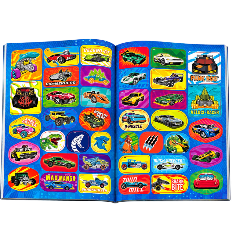 KSIĄŻECZKA MATTEL HOT WHEELS. ABC WYŚCIGÓW