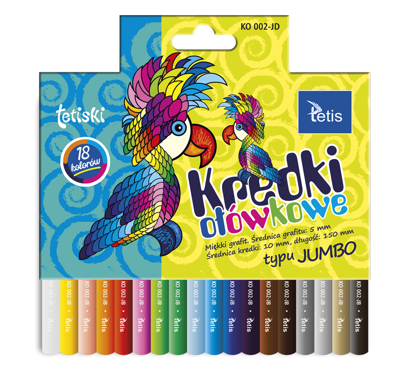 KREDKI 18 OKRĄGŁE JUMBO TETISKI