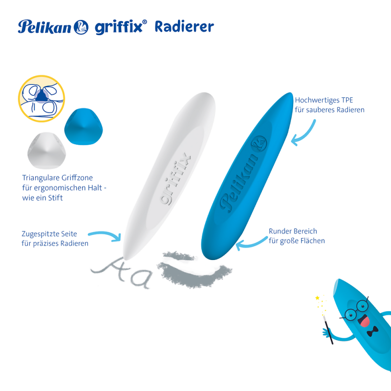 GUMKA GRIFFEX PELIKAN NIEBIESKA BL