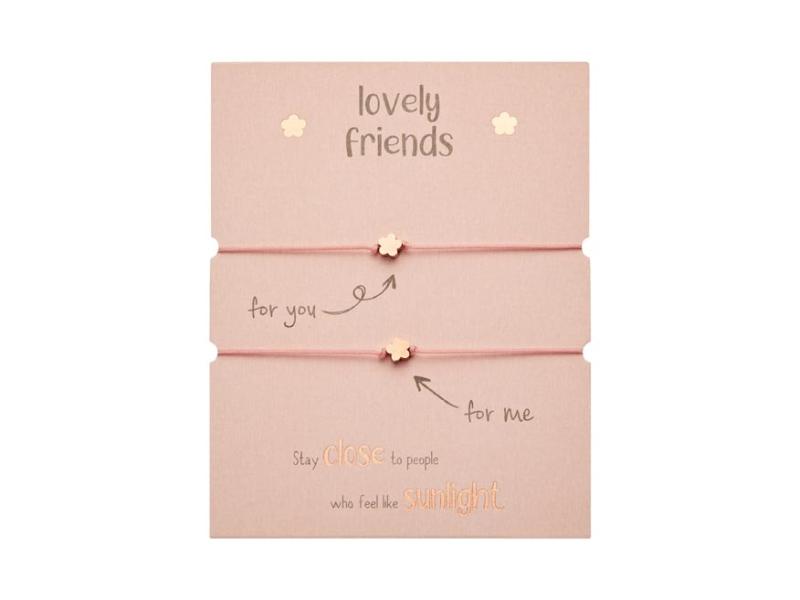 LOVELY FRIENDS BRANSOLETKA FLOWER (POZŁACANA ROSE GOLD)