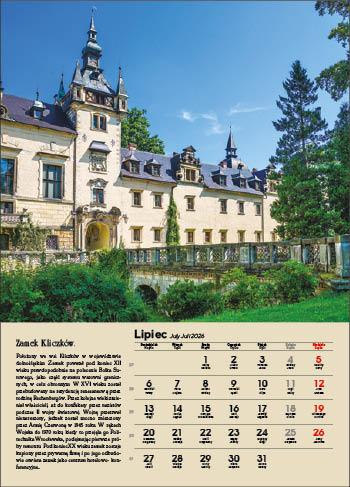 KALENDARZ WIELOPLANSZOWY POLSKA ZAMKI I PAŁACE JOTAN STANDARD