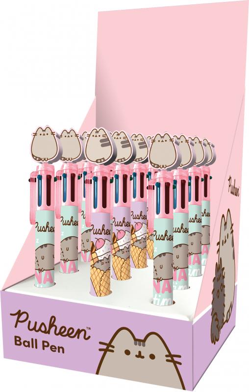 DŁUGOPIS AUTOMATYCZNY 6-KOLOROWY PUSHEEN A12