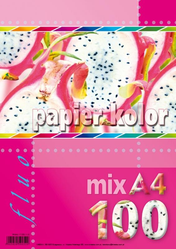 PAPIER KS.A4/100 MIX FLUO KRESKA