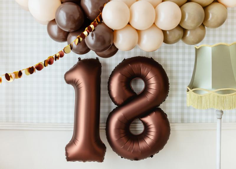 BALONY STRONG 27CM ALABASTROWY