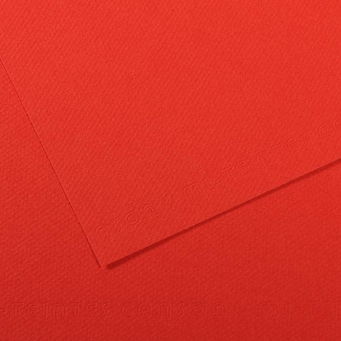 PAPIER PASTELOWY A4/25 506 POPPY RED160G MI-TEINTES