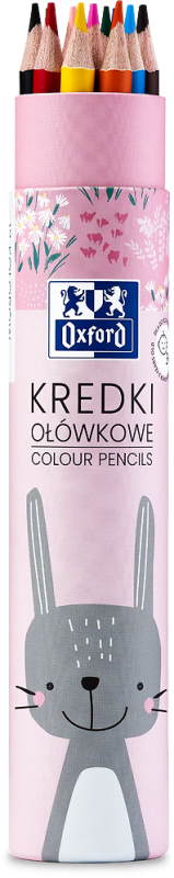 KREDKI 12 OŁÓWKOWE OXFORD KIDS TUBA