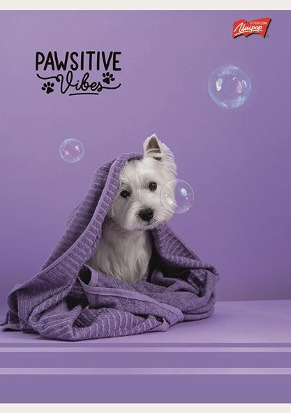 ZESZYT A5/32 = KOLOROWA PAWSITIVE VIBES LAMINOWANY