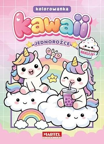 KSIĄŻECZKA KAWAII JEDNOROŻCE Z NAKLEJKAMI