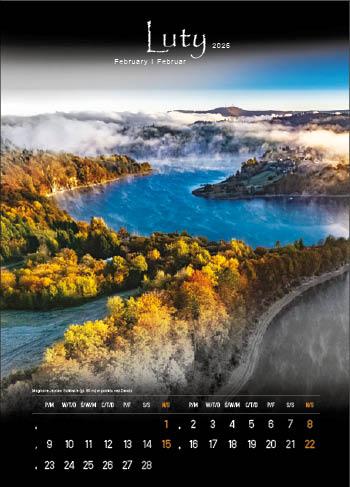 KALENDARZ WIELOPLANSZOWY TAJEMINICZE BIESZCZADY JOTAN STANDARD