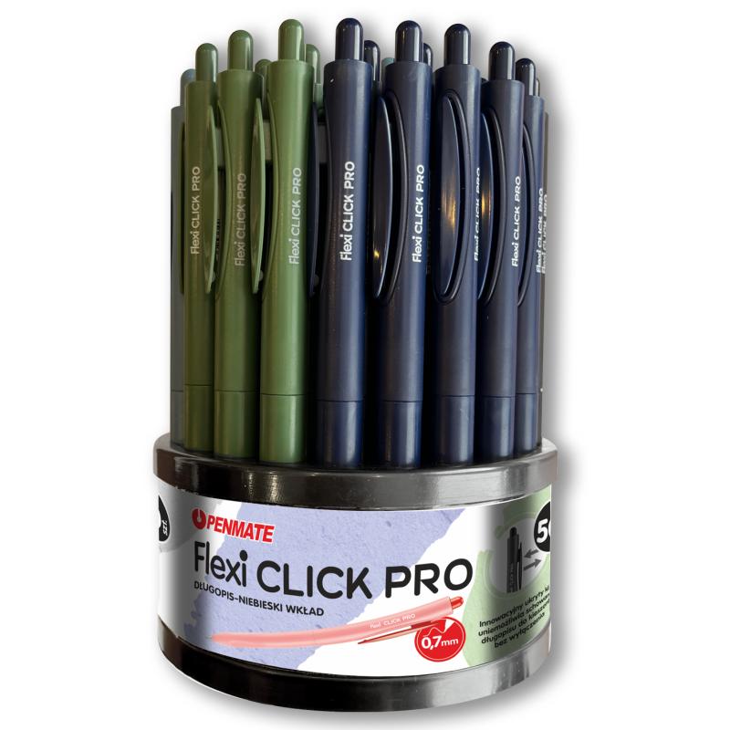 DŁUGOPIS FLEXI CLICK PRO 0,7 NIEBIESKI PENMATE A50