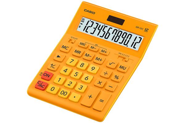 KALKULATOR CASIO GR-12C-RG BIUROWY POMARAŃCZOWY