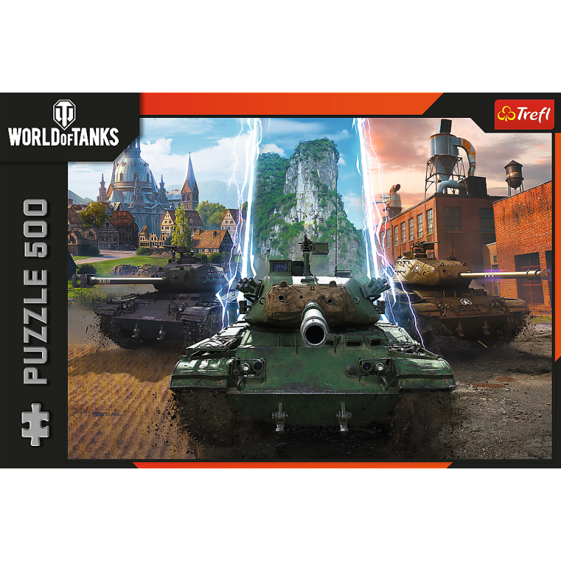 PUZZLE 500 TREFL WORLD OF TANKS: CZAS NA AKCJĘ!_