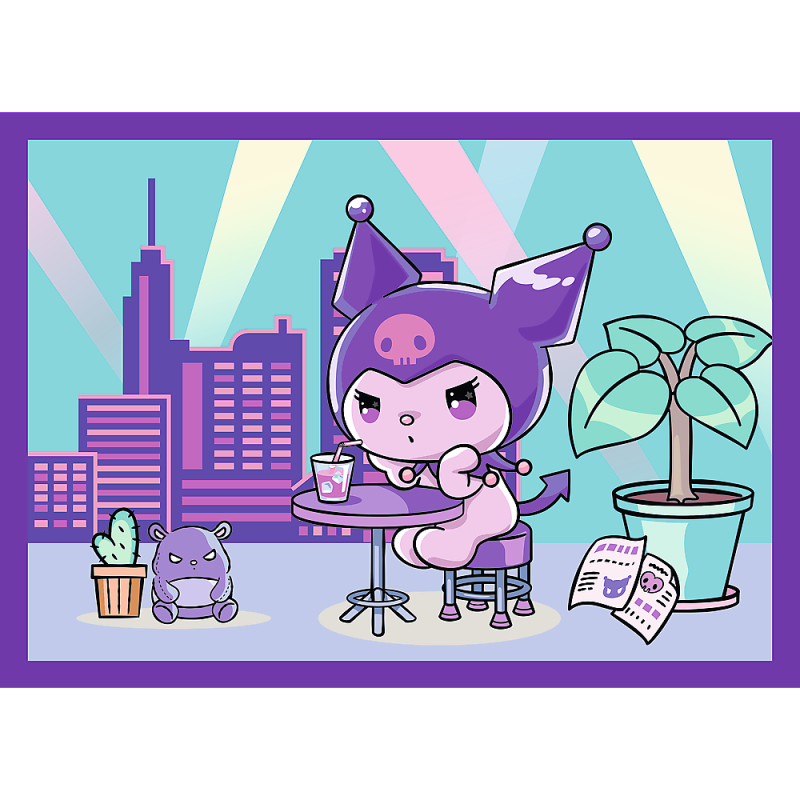 PUZZLE 4W1 TREFL DZIEŃ KUROMI HELLO KITTY