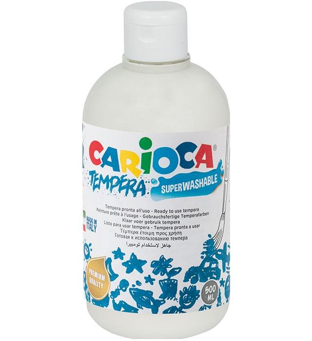 FARBA TEMPERA 500ML CARIOCA BIAŁA