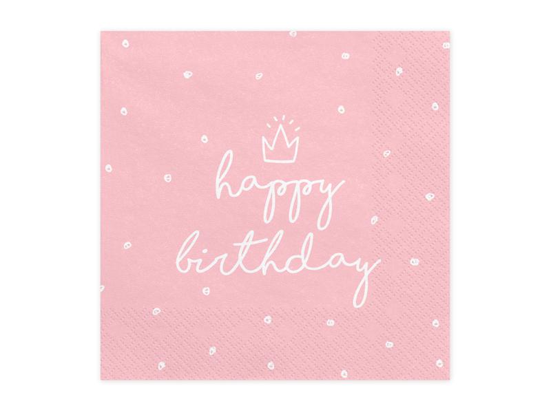 SERWETKI HAPPY BIRTHDAY 33X33