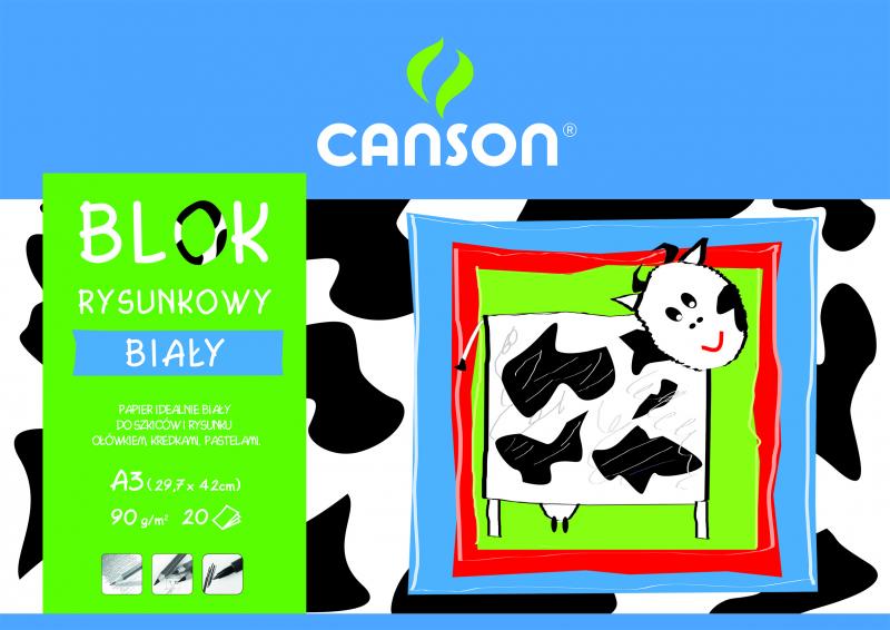 BLOK RYSUNKOWY A3 CANSON 90G A'20 KRÓWKA 100302695