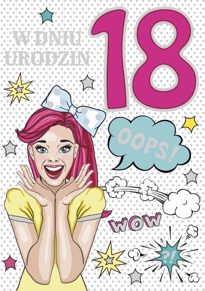 LAURKA B6 POLMAK Z GĄBKĄ 18 URODZINY